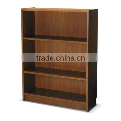 Hot sale simple modern style 4 tiers wooden corner bookcase