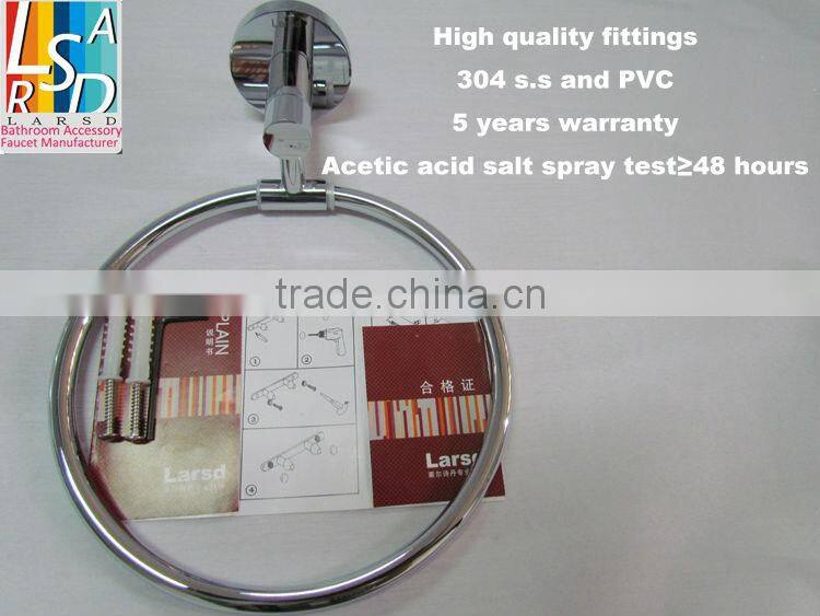 bathroom wall mounted brass towel ring