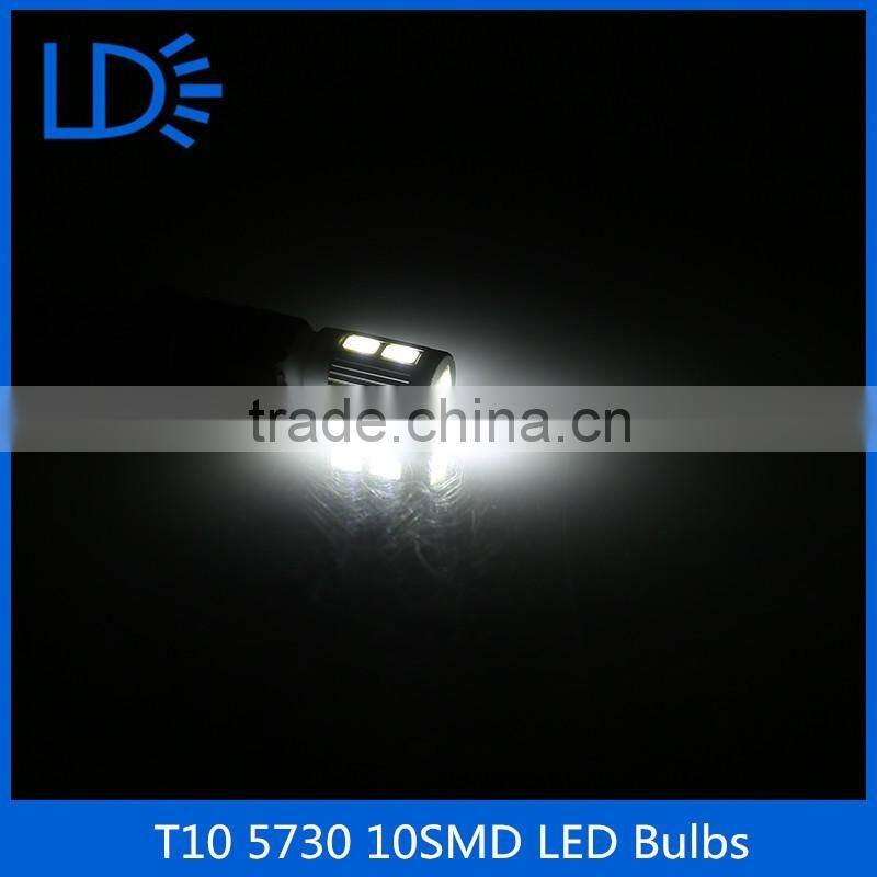 t10 bulb socket Universal Used Car Bulb Led Lighting 10smd 5730 t10 bulb