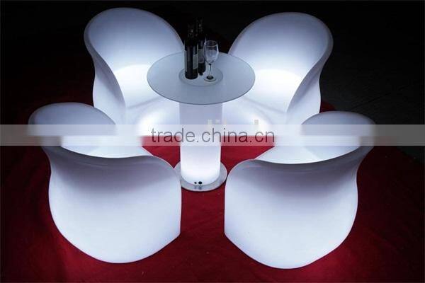 Multi Color Changeable plastic Led Sofa with remote control