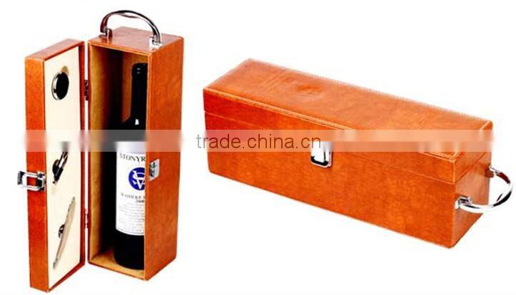 high luxury leather wine bottle box