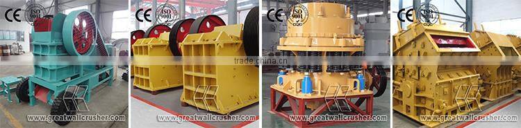 Mobile quarry stone crushing plant for aggregate with different capacity and size