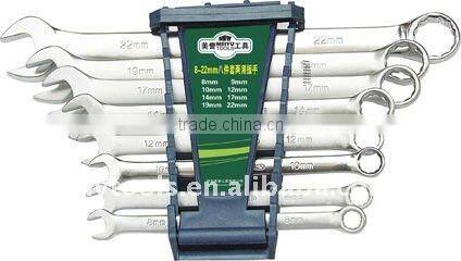 Satin Finish double open end wrench spanner set