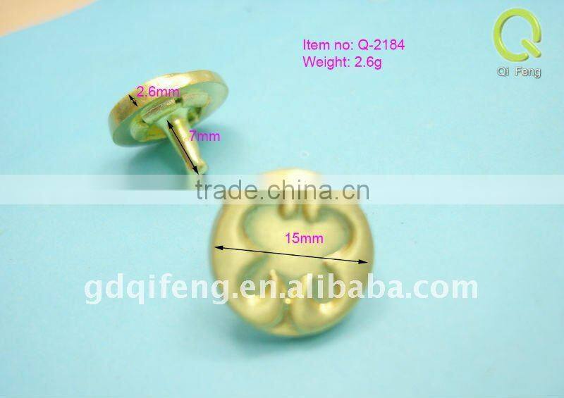 Decoration metal rivet Q-2184 embossed rivet
