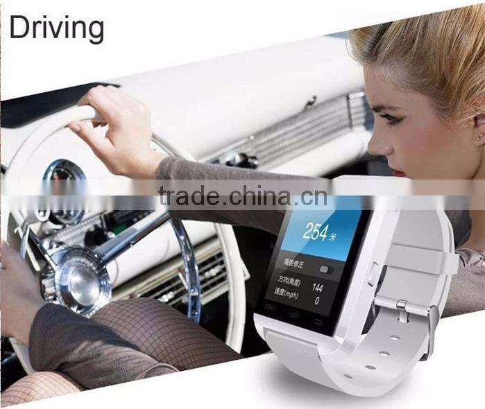 Lowest price slim q&q smart buletooth u8 watch