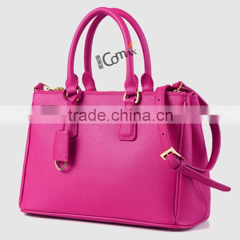 Fashion shiny gold 28mm metal strap bag clip buckle