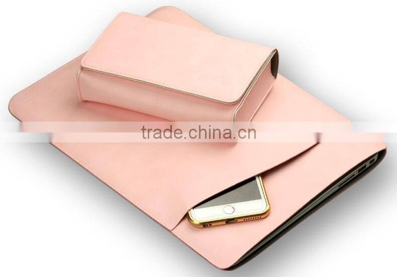 Hot Leather Laptop Sleeve Case For MacBook Air 11",AIR 13",Retina 12,13.3,15.4 inch,Case For Laptop Bag