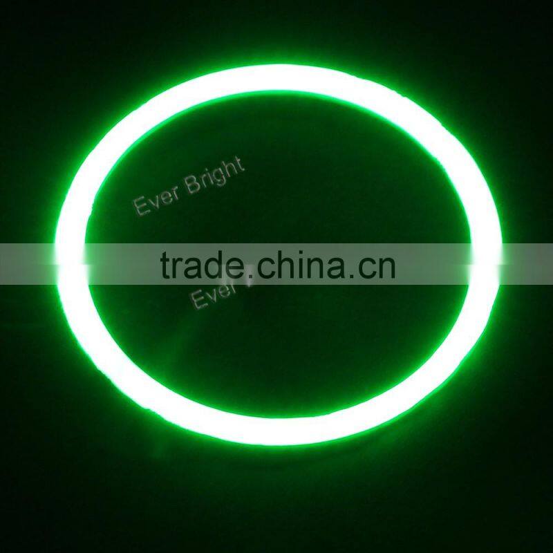 2pcs DC 12V auto led light bulb for car angel eye led headlight green color cob led ring light