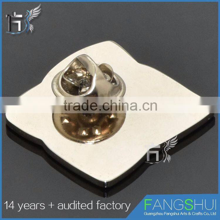 Wholesale fashionable metal ribbon badge hot sale