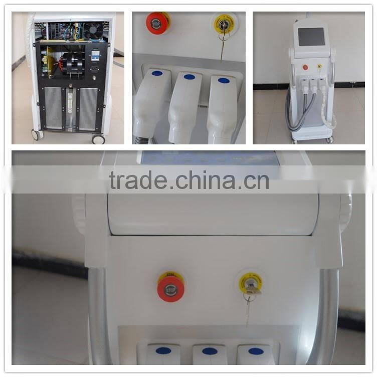 high end UK xenon lamp 3 big spot handles opt elight nd yag shr ipl