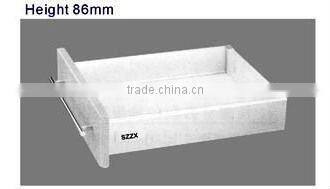 Height 86mm steel and 400mm 25kg load capacity invisible fgv drawer slide