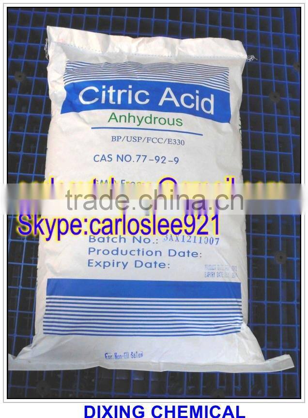 food grade Citric Acid Monohydrate BP98in bulk