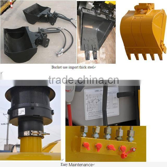 mini excavator with hammer