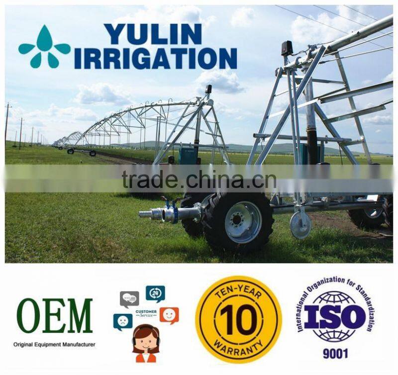 2017 yulin four whlee linear move rotating pivot irrigation machine with diesel and pump