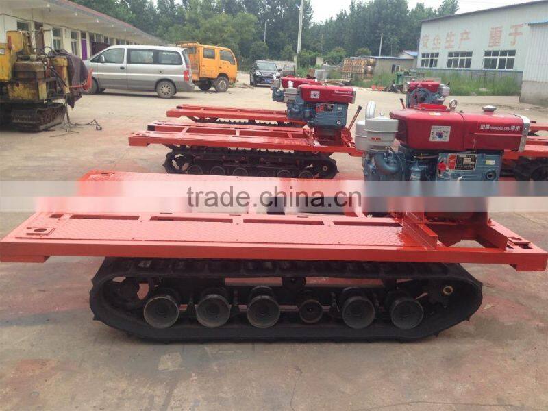 2 ton capacity rubber track chassis for drill machine