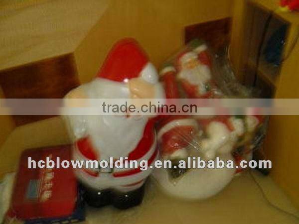 Customize Blow Molding plastic Christmas cute plastic christmas man snow man for sale