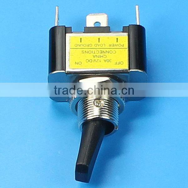 ASW-07D-2 SPST 3P 30A 12VDC with LAMP Automotive Toggle Switch