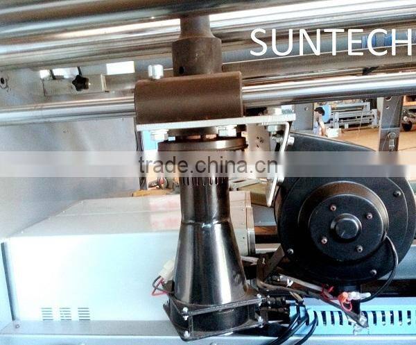 SUNTECH Ultrasonic/Hot/Cold Fabric Cutting Machines, No.1 on Alibaba; Visit us at ITMA 2015,Italy. Stand No.: H6-C110