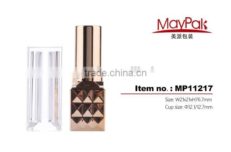 custom UV colored plastic lipstick tubes