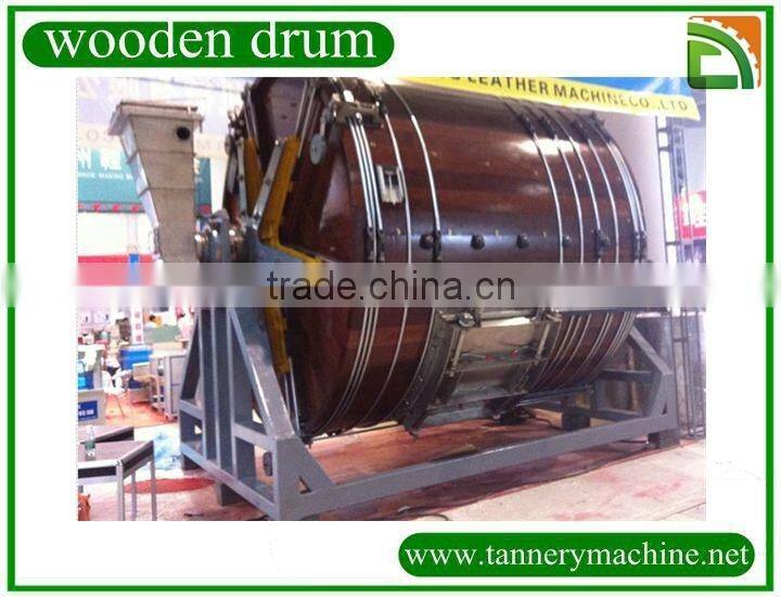 soaking limming tanning overloading normal leather wooden drum
