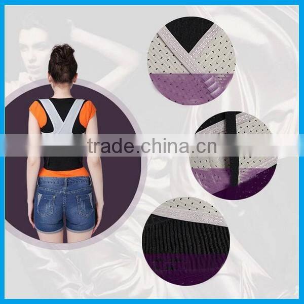 Professional adjustable posture magnetic back straightening support belt