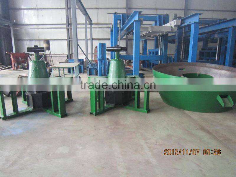 Wet pan mill for gold ore wet process