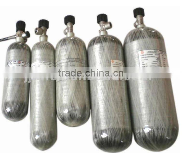 Best quality 2L,3L,6.8L,9L carbon scuba cylinder