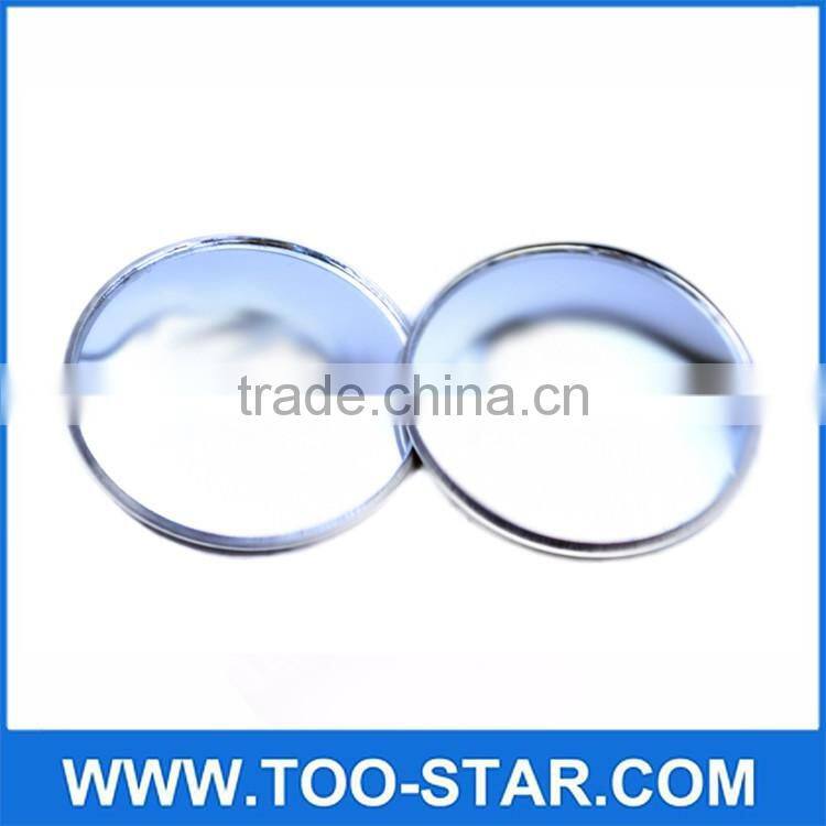 Zone Tech 4x 2" Round Stick On Rear-view Blind Spot Convex Wide Angle Mirrors