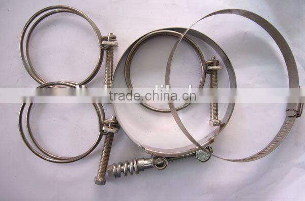 CE rigging polished SS304 stainless steel 316 hose clamps for pipeline