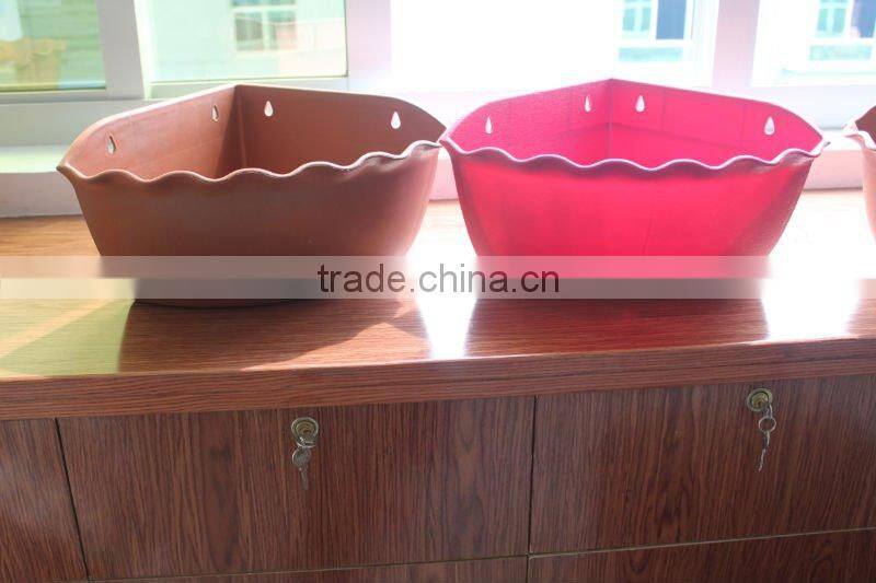 Decorative plastic ceramic hanging flower pots