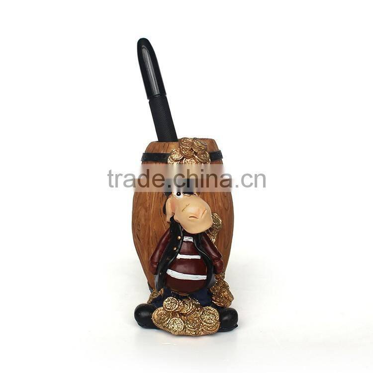 Handmade desk wooden pen holder