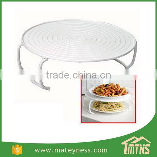 Plate Stacker Lid & Tray Multi-Tasking Kitchen 3 In1 Microwave Tray