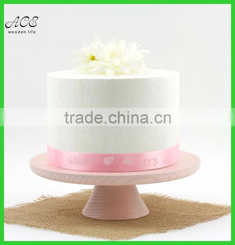 High quality painted FDA grade wooden cake stand