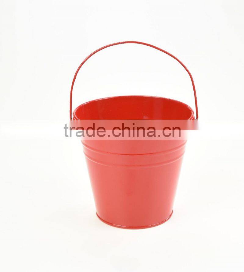 hot sale ice beer galvanized decorative small colored easter metal buckets with handle