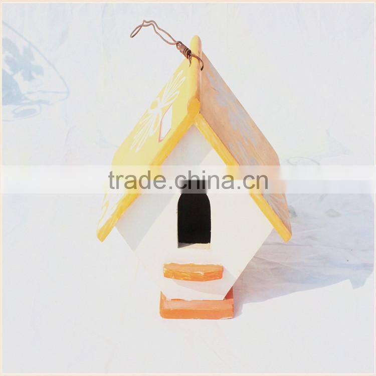 Hot sale eco-friendly new unfinished wooden bird house wholesale