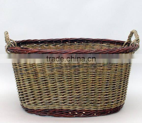 Buy wicker basket for firewood from Supplier