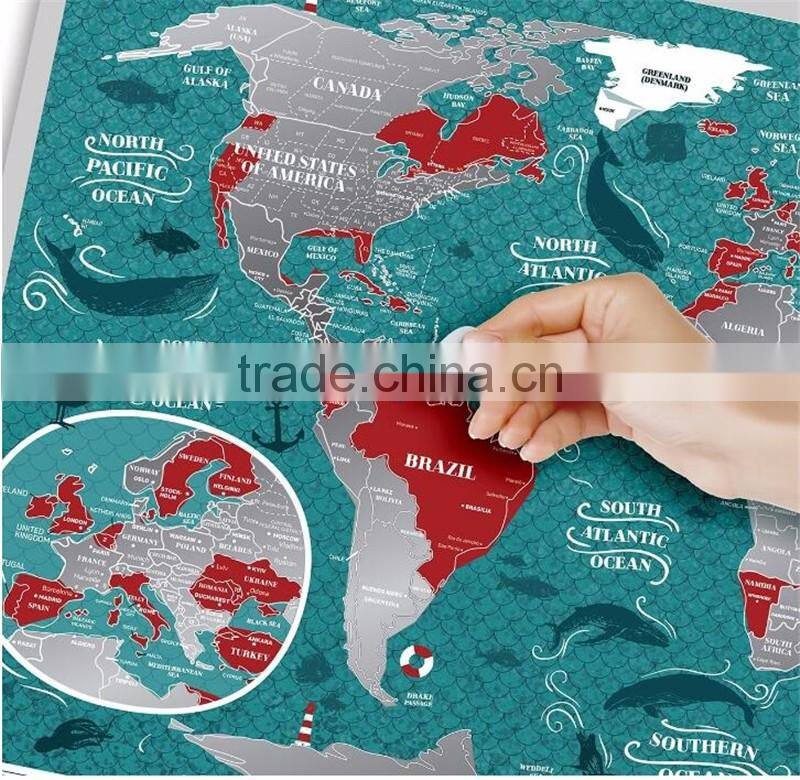 Scratch Places Off World Map Places I've Been Travel Map Great Scratchable Map Gift For Any Traveler