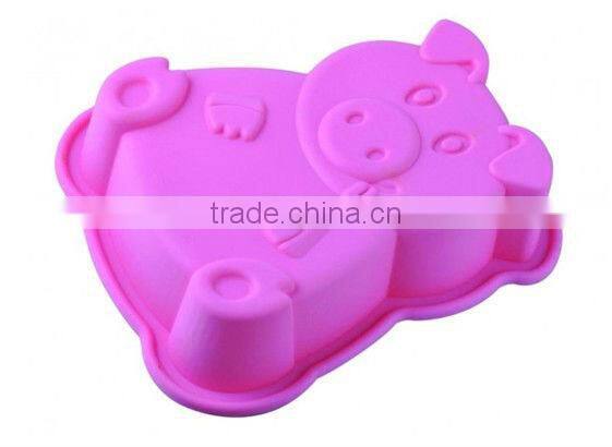 Pig Shape Silicone Bakeware for Promotional Gift