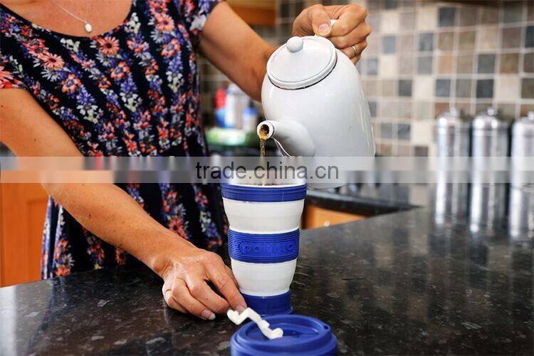 Creative Portable Travel Silicon Folding Cups Telescopic Gargle Cup Tea Bottles