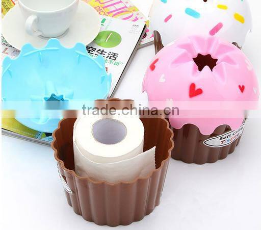 Wholesale Stock Small Order Ice Cream Plastic Tissues Storage Box Napkin Holder