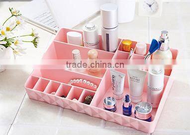 Wholesale Stock Small Order Desktop 15 Lattices Cosmetic Plastic Storage Box