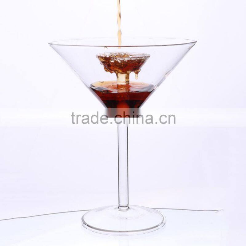 Handmade Crystal Clear Fountain Aerating Wine Glasses 720ML