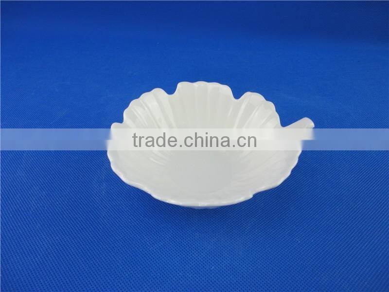 stock small white ceramic pudding bowl
