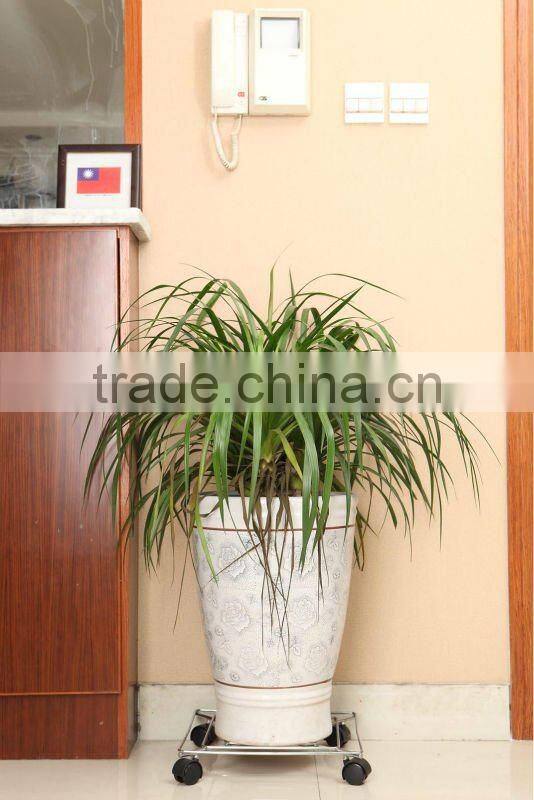 metal plant roller flower stand