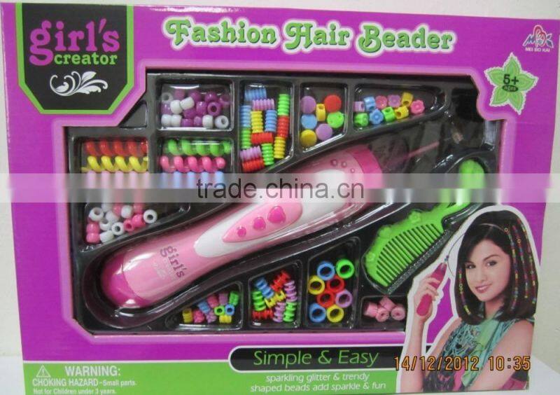 hot sale fashion plastic DIY hair beaders for children
