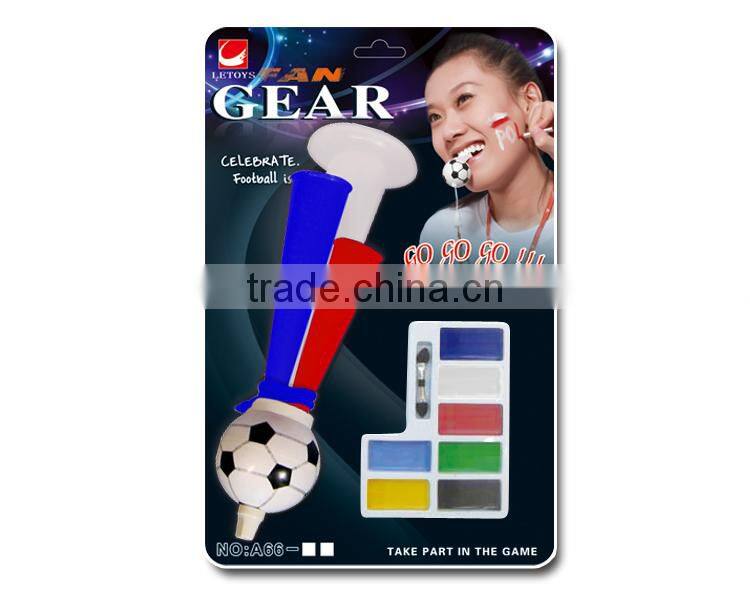2018 World world cup football fan low price Halloween face paint soccer fan horn