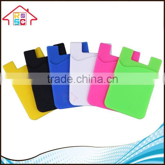 NBRSC Silicone 3m Sticker Smart Wallet Mobile Phone ID Credit Card Holder As Seen on TV