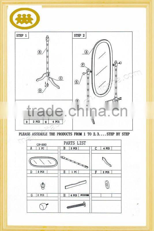 Good quality lower price metal mirrored furniture stand