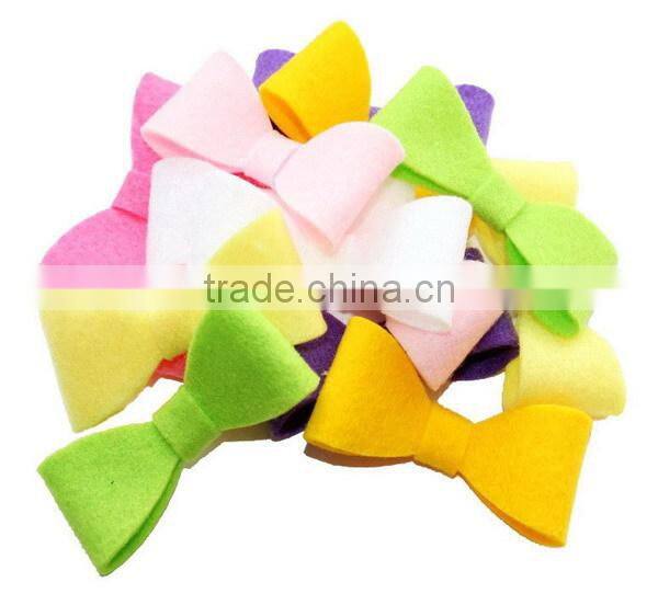 hot sale new products handmade eco friendly fabric decoration felt bow tie made in china wholesale on alibaba website