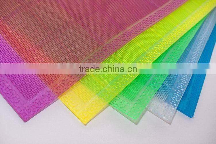 2016 hot sale any thickness flower pvc bath mat